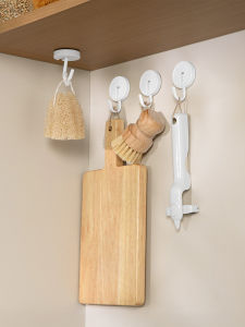 Multi-Directional Adhesive Hooks for Kitchen And Bathroom No Drilling Required Easy to Install Plastic Storage Organizer