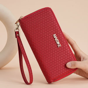 New Ladies Long Wallet Ultra-Thin Lightweight Coin Purse Zipper Mobile Phone Bag Dual-Purpose Card Holder Female Youth Fashion