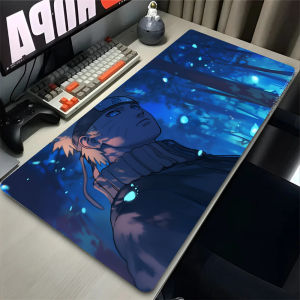 Bandai | Gaming Mouse Pad PC Black And White Rubber Desk Mouse Mat Japan Anime Naruto Uzumaki Mousepad Laptop Gamer Cabinet Keyboard Pad