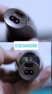 VGR V-070 6-in-1 Professional Hair Clipper & Beard Trimmer for Men | Cordless Rechargeable Hair Cutting Machine | Adjustable Speed | LCD Display | Stainless Steel Blades | USB Fast Charging | Barber Grooming Kit | Low Noise