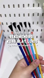 MONTANA Art Brush Set Alat Lukis Kuas Cat Air Minyak 18 - 20 cm Watercolor Brush Acrylic TBS 1-12