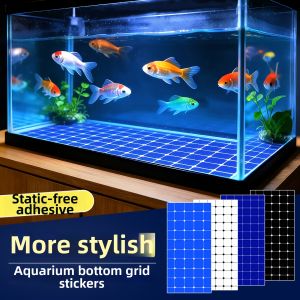 XIANXIANWUFANG | Black and White Mosaic Grid Fish Tank Background Paper