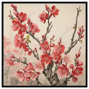 Tranh Tết Hoa Đào Tranh Treo Tường Canvas tranh dán tường CGI-66