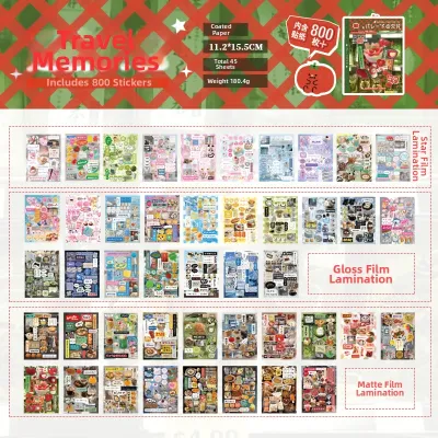 Retro Radio Cutout Sticker Book 45 Pages Vintage Japanese Korean Magazine Comic Style Scrapbooking Stickers Yu Xian Brand
