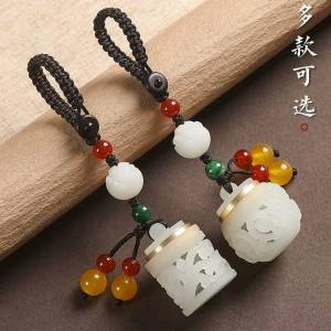 Luminous Hollow out Keychain Pendants Creative Gift Metal Car Key Ring Fragrance Balls Genders Men And Women Exquisite Bag Pendants