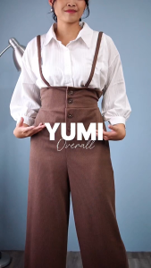 Yoenik Apparel Yumi Overall Kulot – Jumpsuit Wanita – Baju Kodok Celana Panjang