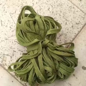 Cuộn 10M Dây dù bản dẹp cao cấp loại 1 bản rộng 2cm màu xanh