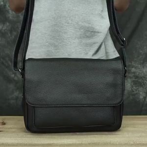 Tas Selempang Messenger Pria Kulit Asli Garut