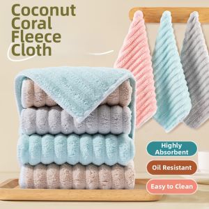 YZ | Thick Non-Oil-Absorbing Easy-Cleaning Strong-Cleaning Highly-Absorbent Kitchen Washcloth