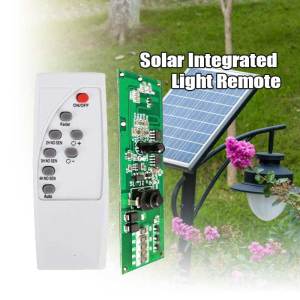 3.2V 3.7V Solar Powered Street Light Panel Solar Circuit Board w/ Remote Control