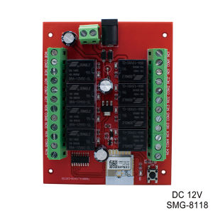 โมดูลสวิตช์รีเลย์อัจฉริยะ Tuya WIFI 4/6/8 ช่อง สวิตช์ DC 12V 24V ตัวรับสัญญาณ ควบคุมอัจฉริยะผ่านแอพ ควบคุมระยะไกล