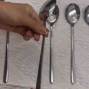 🎉[Free Gift Promotion]🎉[Korean Design][Msia Stock] Premium Quality Korean Style Stainless Steel Spoon Fork Sudu Garfu Cutlery Tableware Set 韩国 餐具