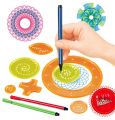 27 ชิ้น Spirograph วาดชุดของเล่น Interlocking Gears ล้อปากกาเกลียว Designs ภาพวาดอุปกรณ์เสริมไม้บรรทัดเรขาคณิตของเล่น. 