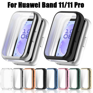 Soft TPU Case For Huawei Band 11 Pro Shell Frame Bumper Screen Protector Huawei Band 11 Full Clear Protective Cover Accessories