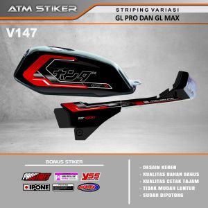 Stiker striping variasi honda gl pro dan gl max