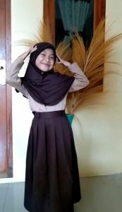 KERUDUNG SEKOLAH SD hijab Hamidah Perempuan jilbab sekolah anak 6-9 tahun