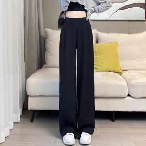 High Waist Drape Wide Leg Pants