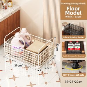 WUBUWEI | Bathroom Sliding Storage Rack