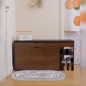 GUANGMANZHI | Entryway Shoe Changing Soft Padded Seat Stool