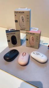 Logitech POP Mouse Wireless – Mouse Warna Lucu & Fitur Emoji Cocok untuk Laptop & PC