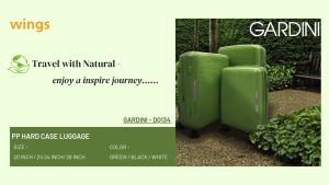 Gardini® DQ134-28" PP PP Hard Case Luggage with Travel Sentry® Approved Zipper Lock