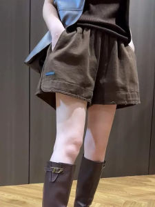 Flared High Waist Jean Shorts Easy to Match