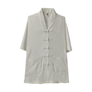 Sanbao Ling Daoist Clothing Cotton Linen Spring Summer WuDang TaiChi Womens Style Universal Male Female Zen Meditation Sportswear