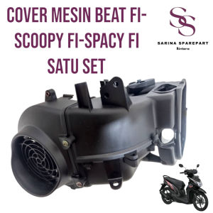 Cover Penutup Mesin Atas Bawah Beat FI Spacy FI Kondom Blok Scoopy FI Vario 110 FI Set+Tutup Kipas