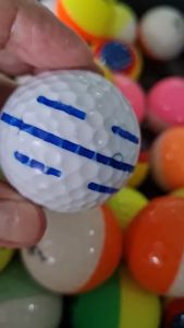 🔥 ลูกกอล์ฟ ลูกพัตต์ golf มีหลายแบบ แบบทูโทน แบบแฟนซี แบบใจถึง ลูกสีขาวมีขีดต้องใจถึงพัตต์ให้ถึงหลุม ให้ไลน้อยลง ราคาต่อ 1 ลูก คุ้มๆ