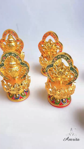 [Amrita] Bộ 8 món bát bảo cát tường cúng dường Tam Bảo đồ thờ cúng Mật Tông Tây Tạng hai màu - CXNP137