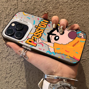 Bandai | Ốp Lưng Cứng Hình Nhân Vật Hoạt Hình Crayon Shin-chan Dễ Thương Cho iPhone 12/13/14/15/16 Pro Max XS XR SE 2020 - Vỏ Bảo Vệ Thời Trang Chống Trầy Xước Chống Bụi