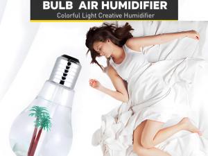 Bulb Humidifier Mini USB 400ml 7-Color LED Night Light & Essential Oil Diffuser & Ultrasonic Quiet Portable Mist Maker