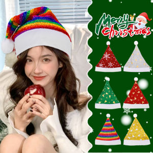 【♡Lovely girls house♡】หมวกเกล็ดหิมะต้นคริสต์มาสซานตาคลอสคริสต์มาสอุปกรณ์งานปาร์ตี้