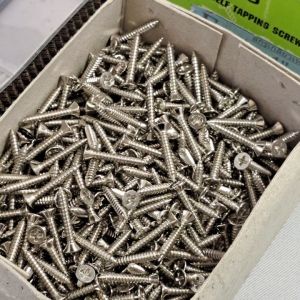 ขายยกกล่อง สกรูเกลียวปล่อย เบอร์ 7X1 หัว F (หัวแบน) หัวเตเปอร์