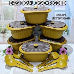 IBS Prasmanan Oscar set Oval 6pcs wadah 6pcs irus Basi Oscar Prasmanan