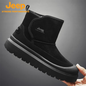 Jeep | Jeep Couple Snow Boots Anti-slip Wear-resistant Ski Shoes Breathable Warm Hiking Boots Autumn Winter Warm Boots