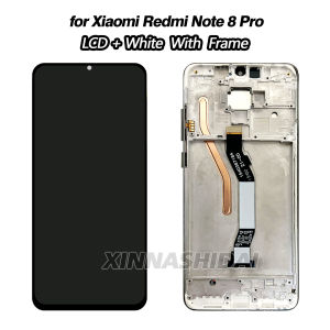 LCD For Xiaomi Redmi Note 8 Pro LCD Display Touch Screen Frame Battey Cover Housing Digitizer Assembly