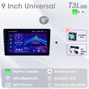 Vtopek 2 din 9 10 inch Android 12 Carplay Car Radio Multimedia Player Navigation GPS Stereo For VW Ford Nissan Kia Honda Toyota