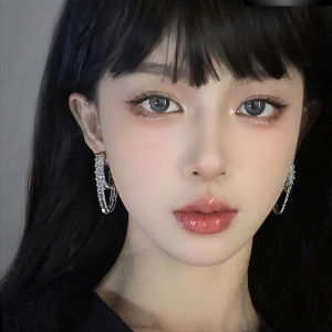 Original Design Luxury C-Shaped Zircon Earrings Metal Tassel Dangle Earrings Unusual Unique Fashion Jewelry Ear Cuffs