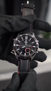 Jam Tangan Pria Casio Edifice EFV-C100L-1A Black Dial Black Leather Strap