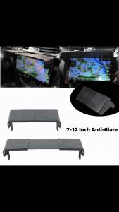 Universal GPS Navigation Sun Shade Visor For 7-12 Inch Car Auto Display Anti-Glare Easy Install Protection