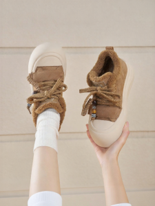 Josiny | Thick Sole Warm Lined Increased Height Women Casual Shoes