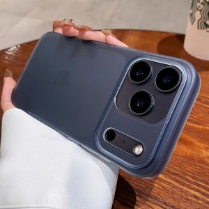 เคสโทรศัพท์แบบด้านโปร่งแสงอย่างเป็นทางการ สำหรับ iPhone 17 Air 16 15 14 Plus 13 12 11 Pro Max ป้องกันแรงกระแทก บางเฉียบ แข็งแรง ผลิตจากพลาสติก PC