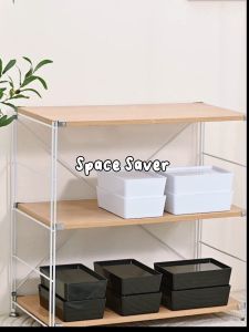 Storage Organizer Box with Lid Multifunctional Closet Drawer Organizer Make Up Storage Box Space Saver Box for Supplies