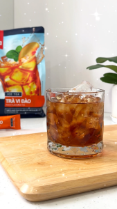 Trà đào hòa tan Aka 504g (36 gói x 14g) trà vị đào chua ngọt uống liền nguyên liệu pha chế tiện lợi