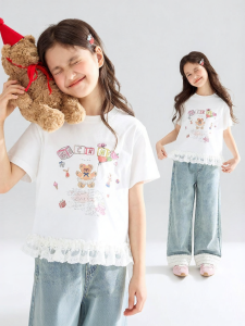 MUCMUKN | Cool Retro Lace Short Sleeve T-Shirt