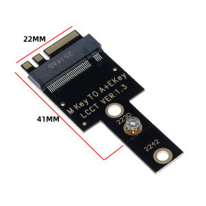 M.2 WiFi Wireless Network Card A+E Key Bit to 2230 2242 NVME Hard Drive M.2 NGFF SSD Adapter Card for Mini PC