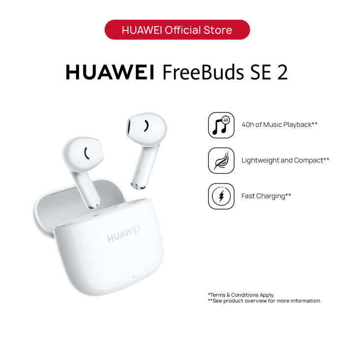 HUAWEI FreeBuds SE 2 Earphone, 40h of Music Playback, Lightweight and  Compact, Fast Charging