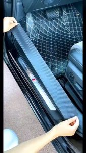 High Quality Carbon Fiber Car Door Protector Stickers Anti Scratch Transparent Nano Tape Auto Trunk Sill Scuff Protector Film