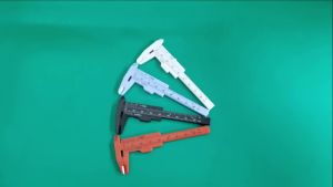 Double Rule Scale Plastic Caliper 0-80mm Vernier Caliper Measuring Student Mini Tools White/Blue/Black/Red Multi-color Optional